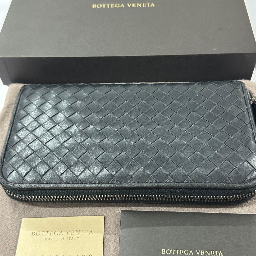 超良品‼️ ボッテガヴェネタ　財布　長財布　イントレチャート　ラウンドファスナー
