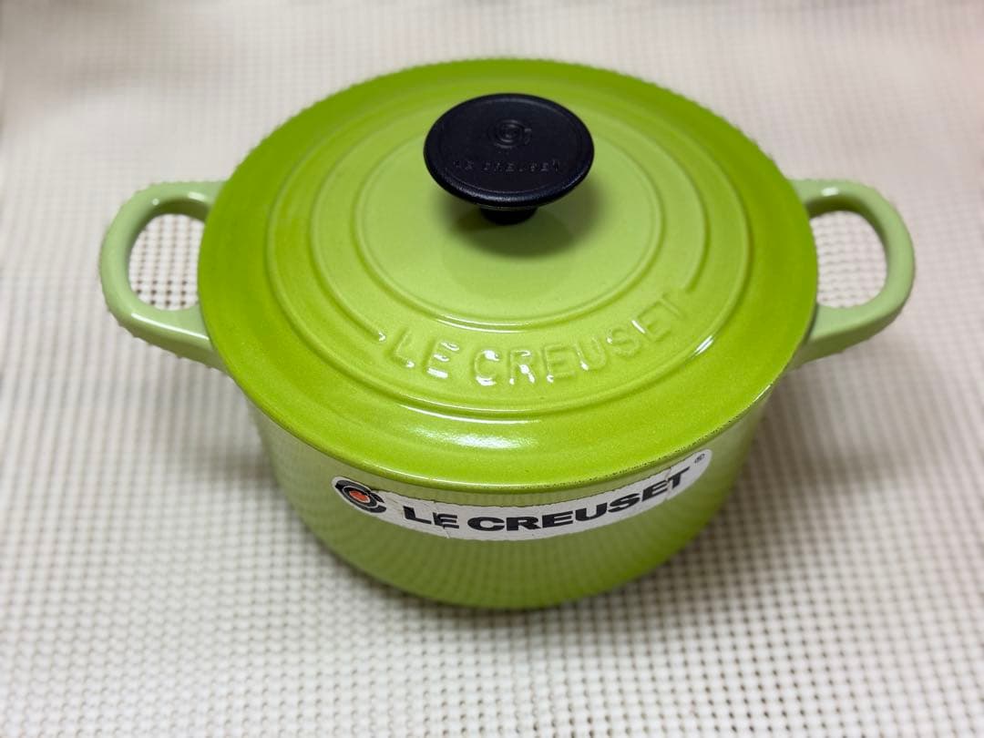 ル・クルーゼ　ココット　16cm フルーツグリーン 両手鍋