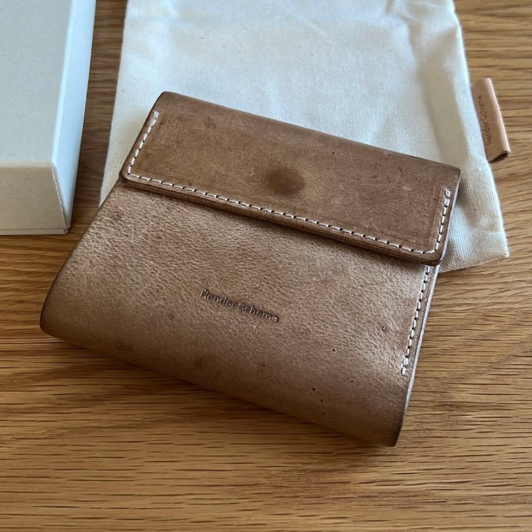 Hender Scheme スキマ レザー 二つ折り財布 ユニセックス
