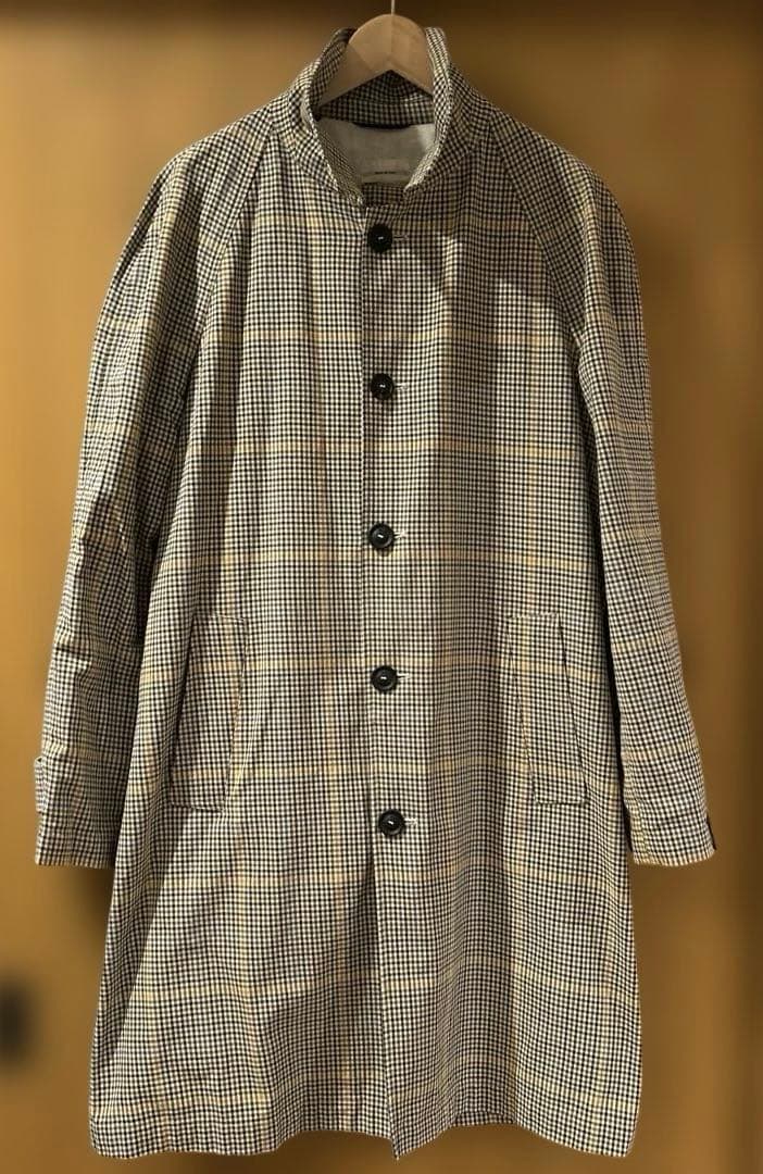 PALTO beams別注 BARTOLOMEO チェックベルテッドコート