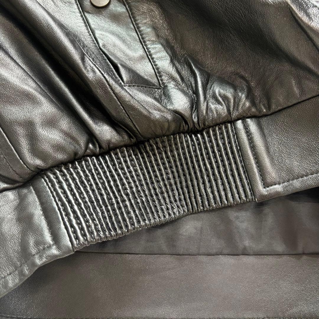 【極美品】BALMAIN PARIS ラムレザー ジャケット M ブラック