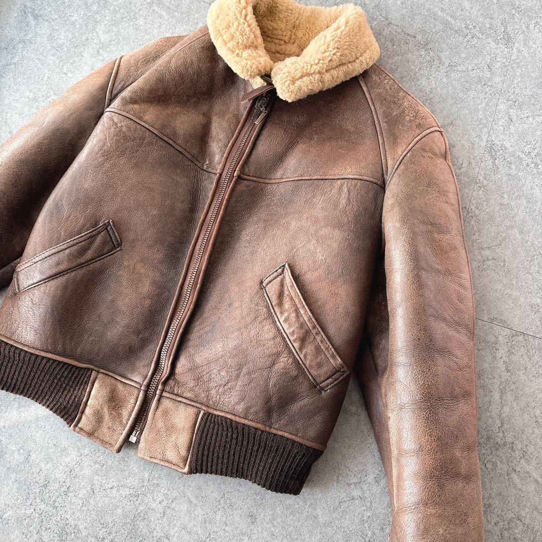 AVIREX B-6 フライトジャケット 40 USA製 ムートン 90s