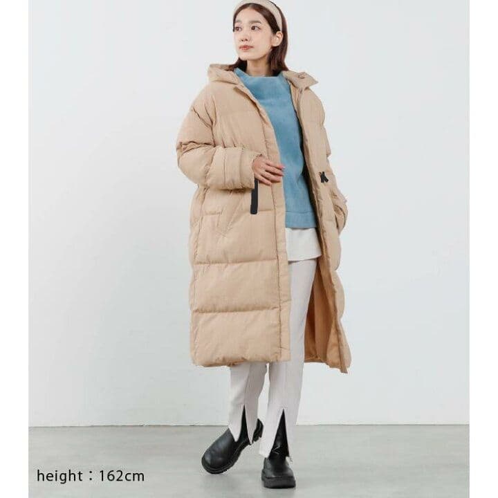 定価3.9万【美品】trois トロワ ロングコート ダウンコート ロングダウン