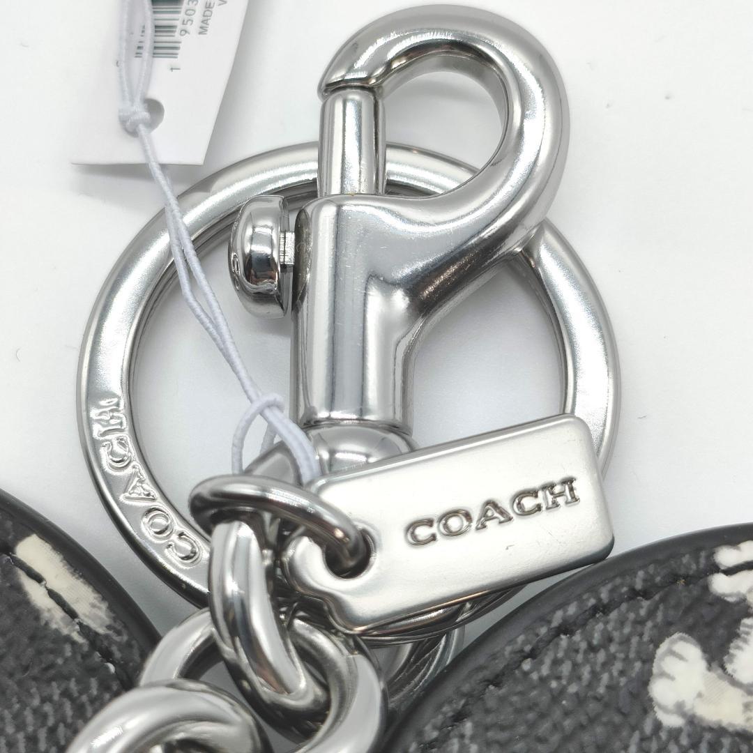 [COACH] ミラー付きキーホルダー バッグチャーム (犬) CC477