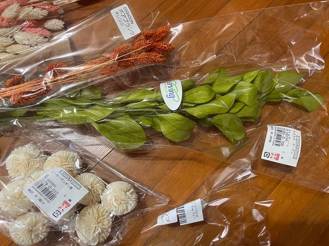 プリザーブドフラワー、ドライフラワー、まとめ売り