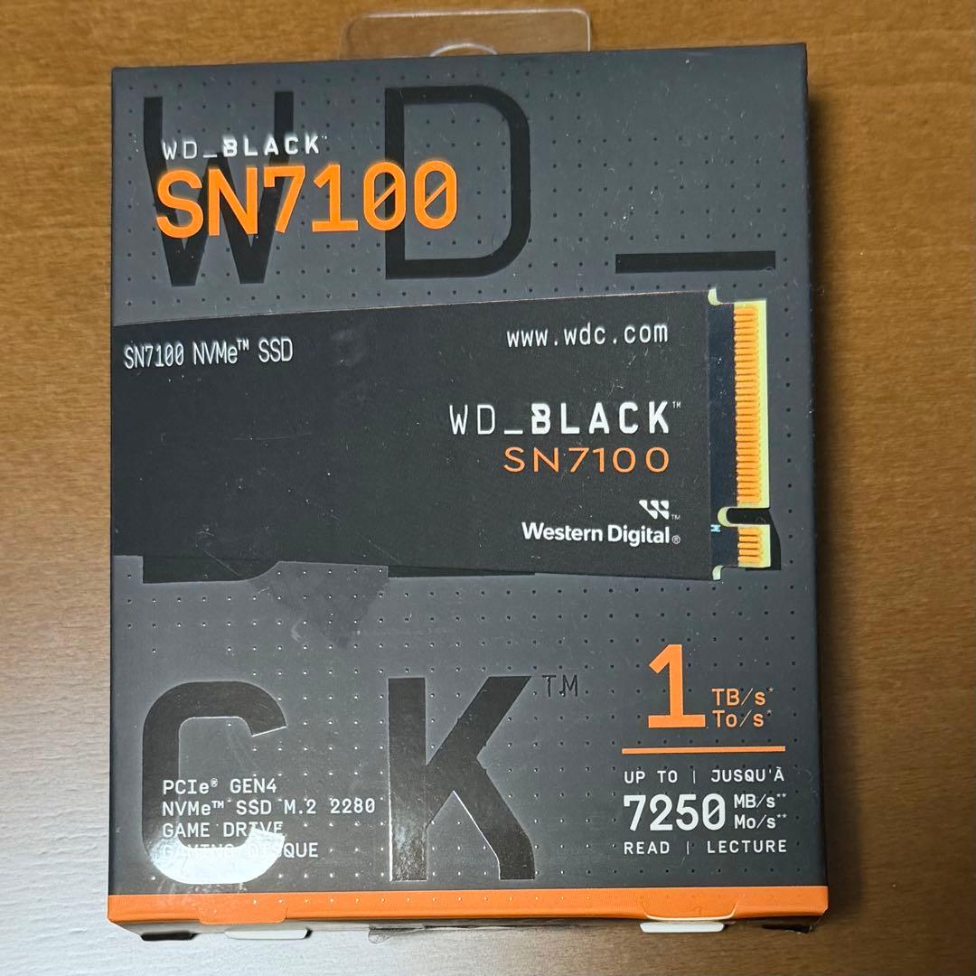 内蔵型SSD WD Black SN7100 1TB NVMe SSD