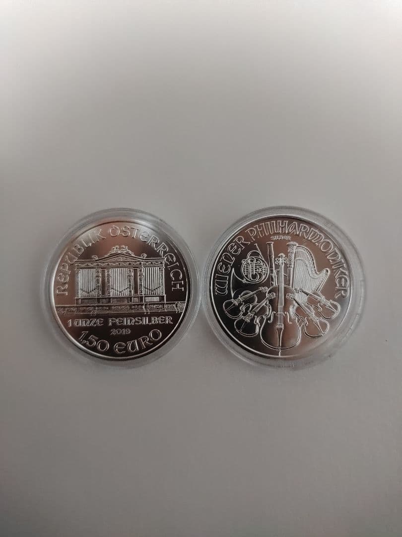 オーストリア造幣局発行 ウィーン銀貨 1オンス　5枚セット