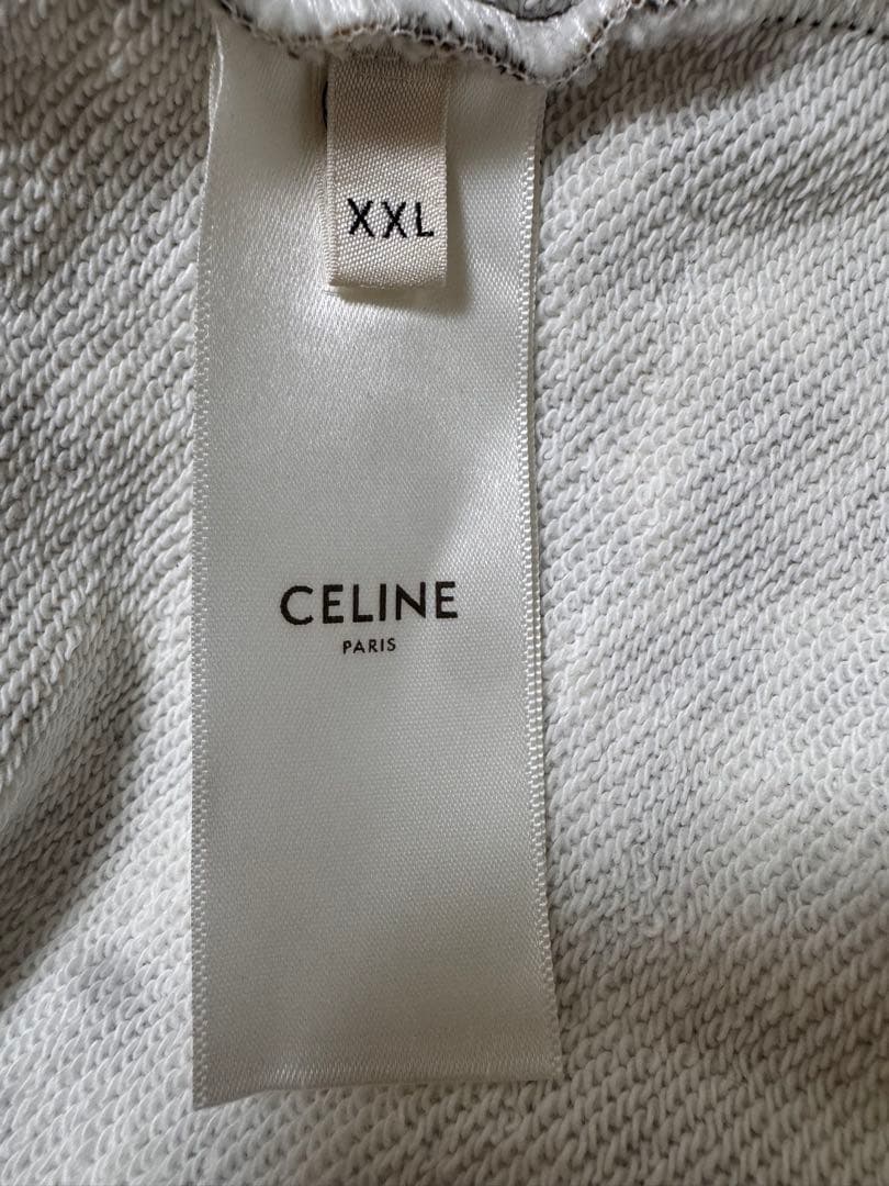 CELINE ヒョウ柄パーカー XXL
