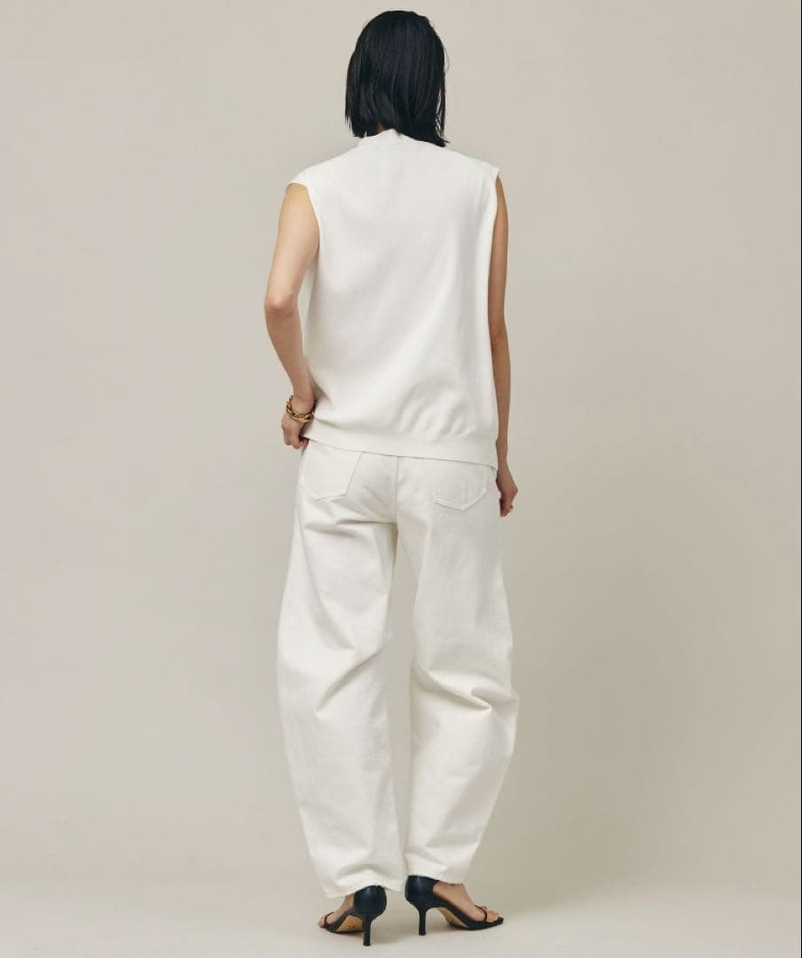 Curensology　＜&RC＞カーヴィーデニムパンツ　ホワイト　36