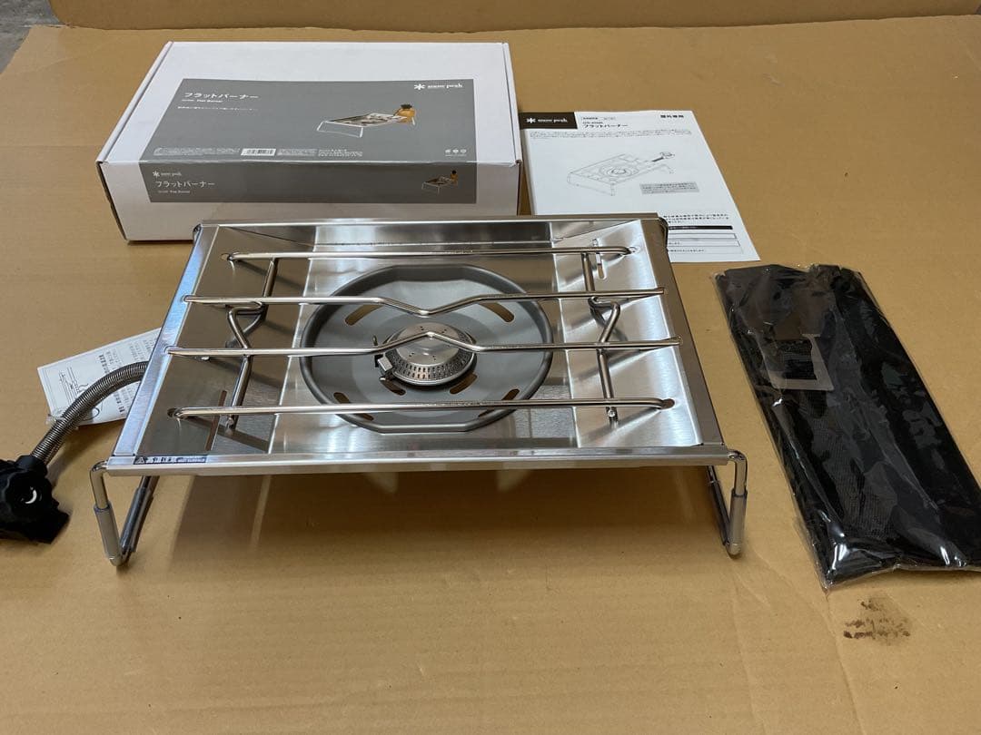  peak フラットバーナー新品未使用未点火・出品の為初めて開封しました