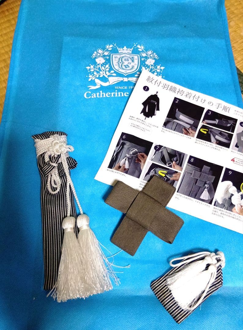 卒園式用 男の子 着物 花柄 グレー系