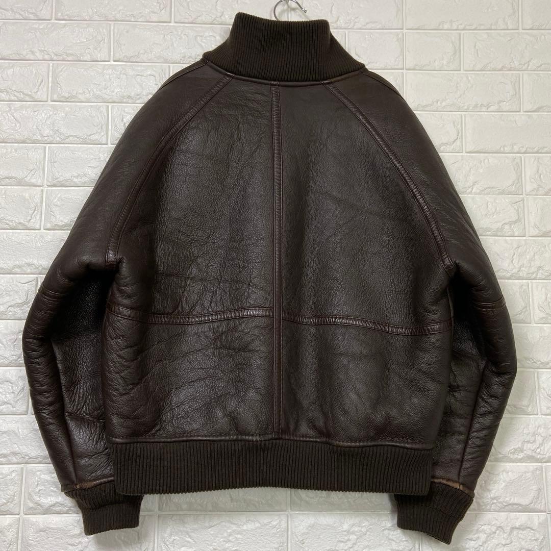 良デザイン U.B By FEDI ムートンジャケット リアルムートン 肉厚 M