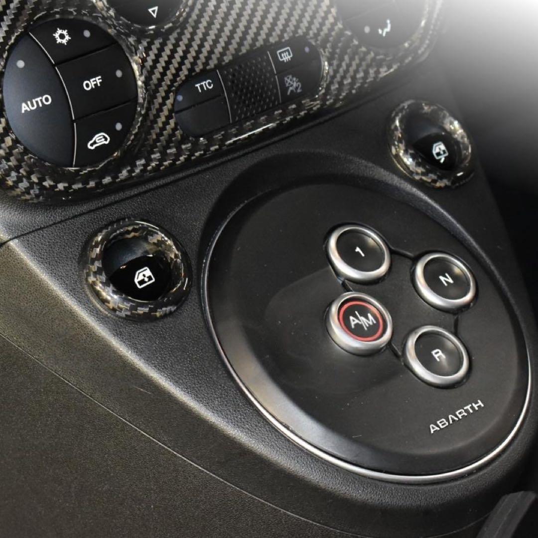 ABARTH 595 カーボン ウィンドウスイッチカバー ASSO アバルト