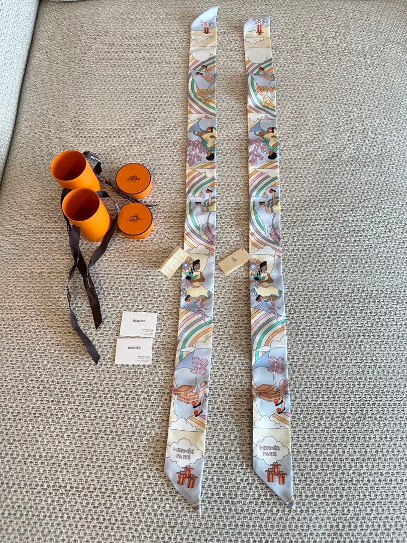 【タグ付き新品】エルメス ツイリー2本セット