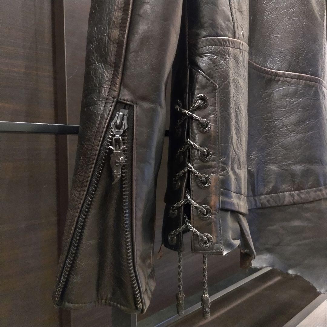 Ｒｏｅｎブラック シングルライダースジャケット ディアスキン