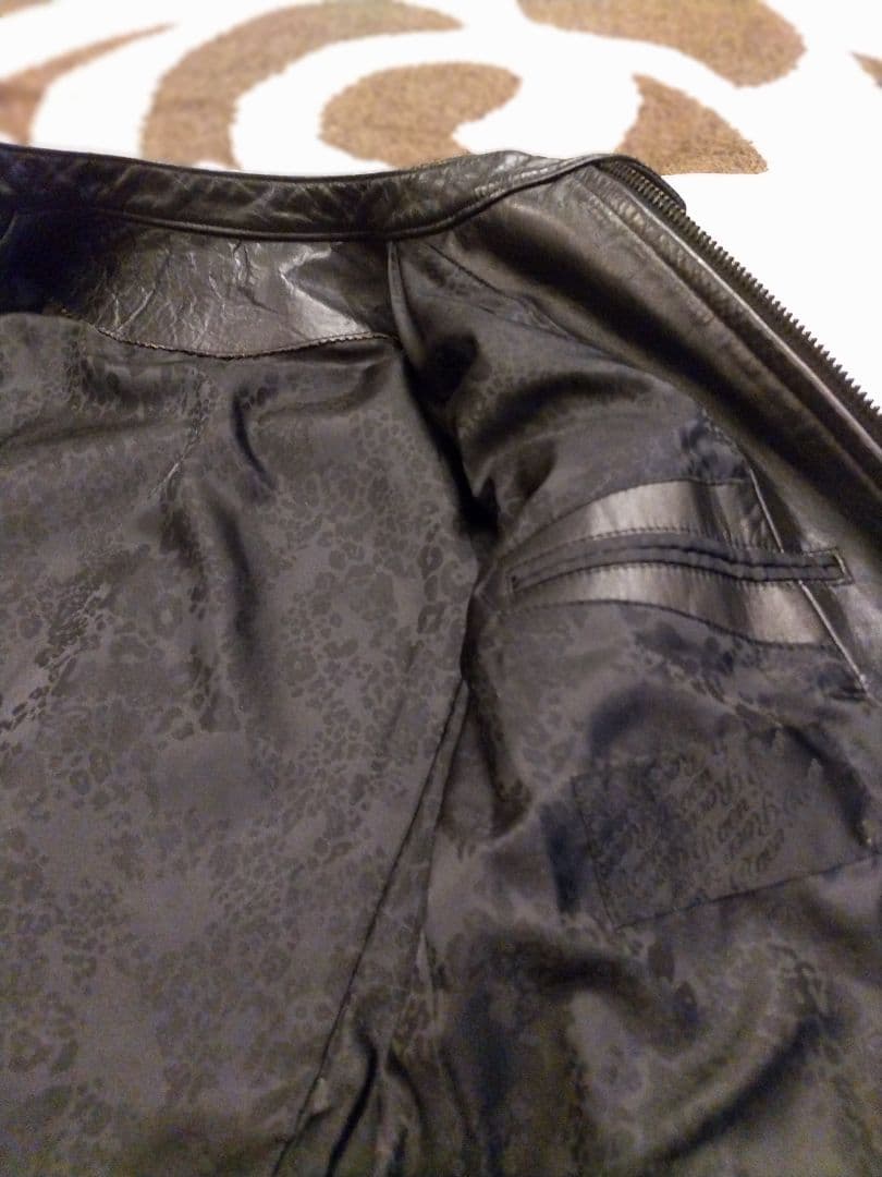 Ｒｏｅｎブラック シングルライダースジャケット ディアスキン