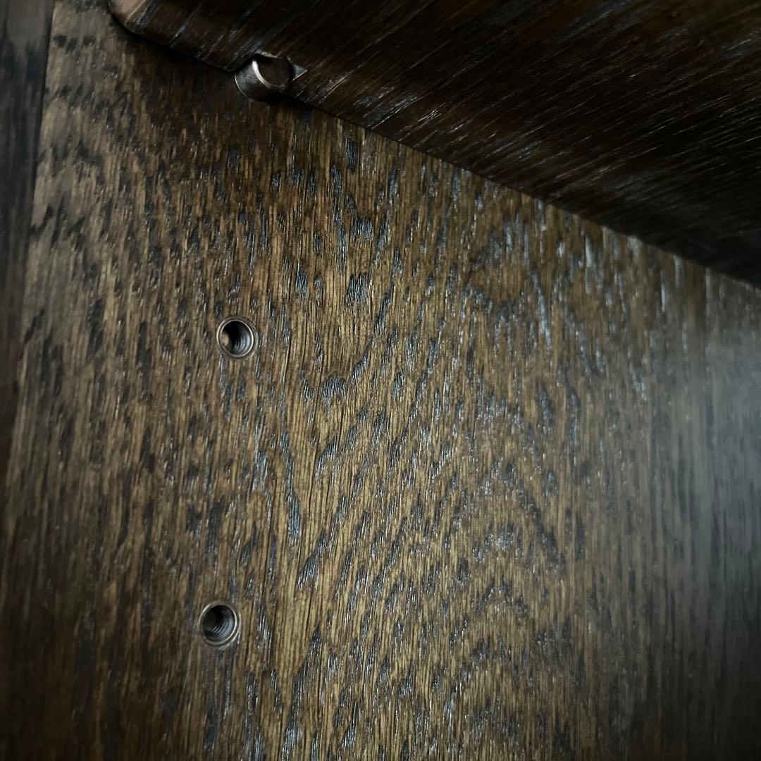 柏木工　ガラスキャビネット　アンティーク　店舗什器　楢材　食器棚