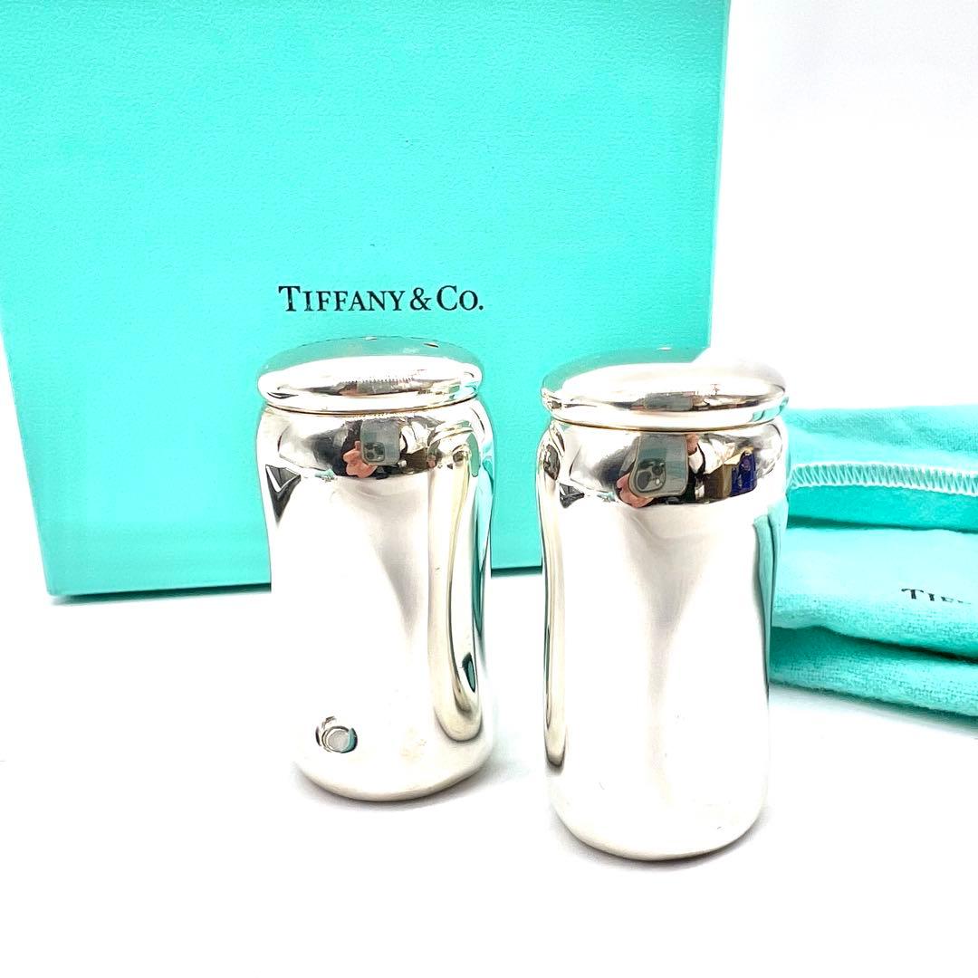 未使用 Tiffany ティファニー サムプリント ソルト＆ペッパー シェイカー