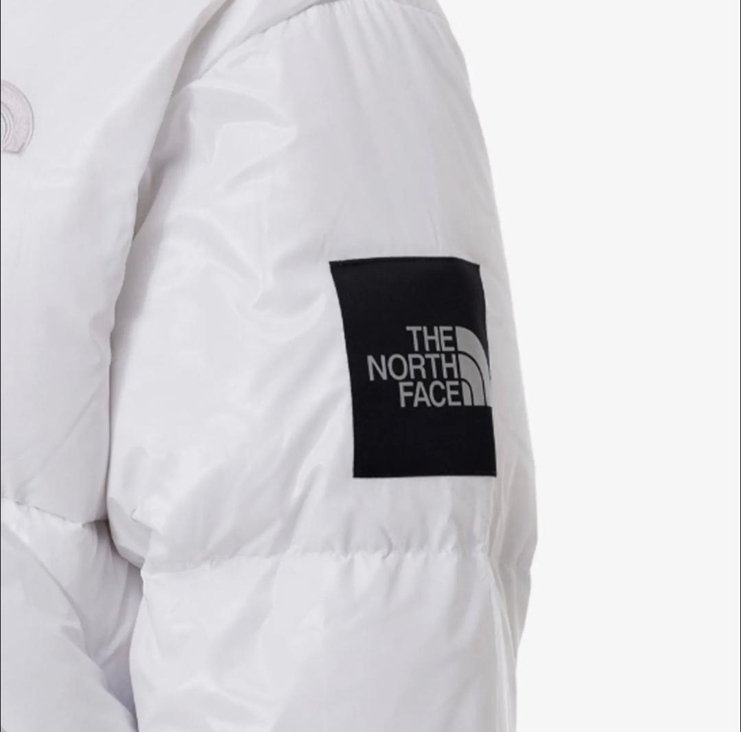 【韓国限定】ノースフェイス ショートダウン グロッシー ジャケット 白 M