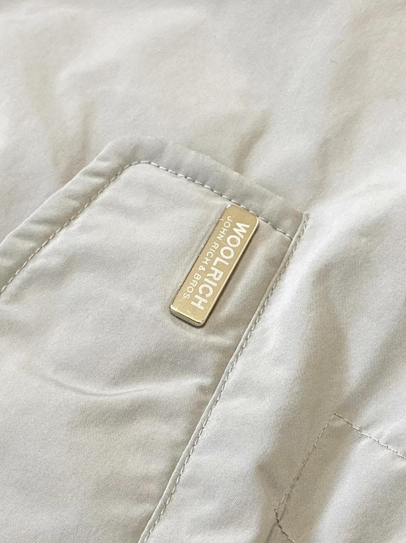 美品WOOLRICHウールリッチ美シルエットファーフード付きダウンジャケット♪