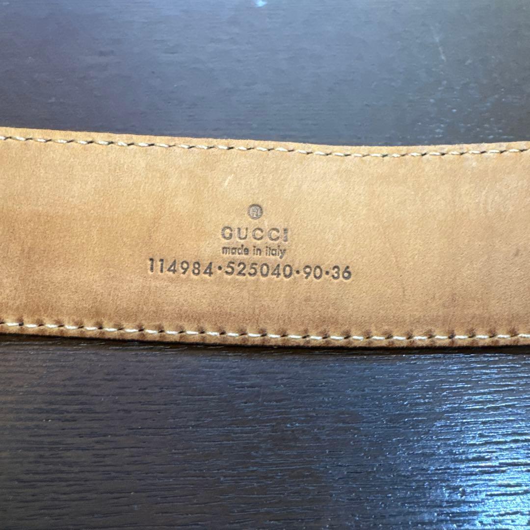レア【GUCCI】インターロッキングG GGキャンバス ベルト