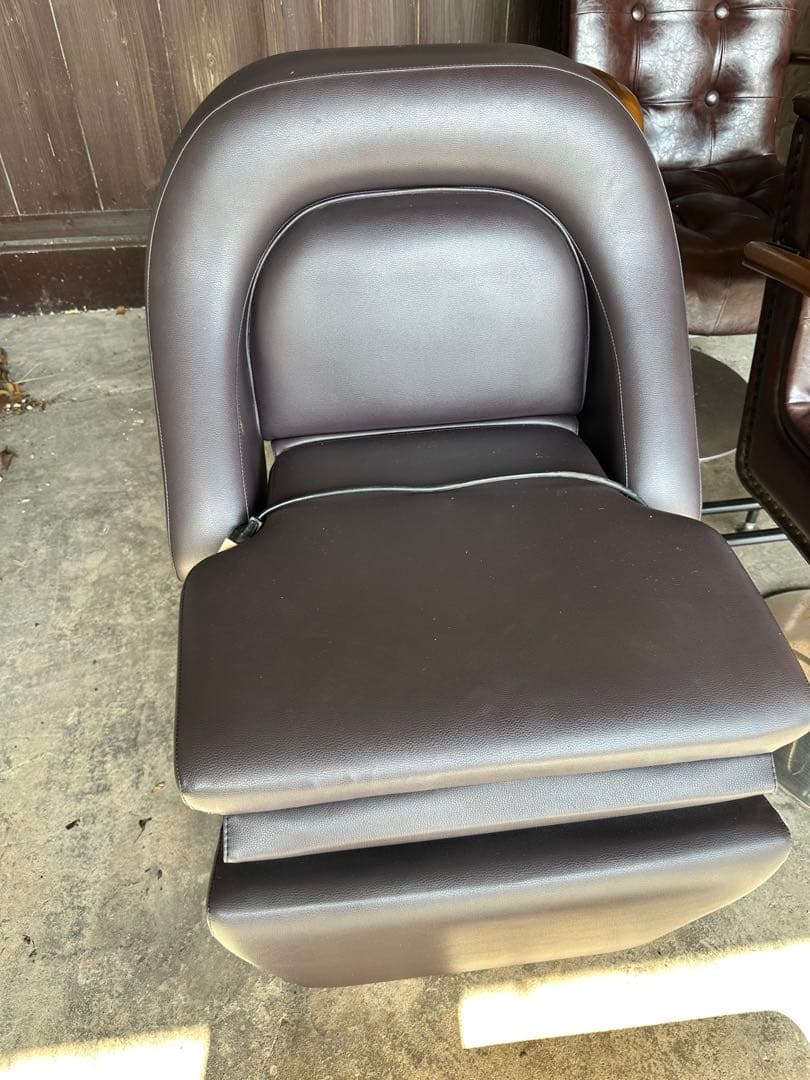 ビューティーガレージ　電動シャンプーチェアRUBINO-SR ダークブラウン