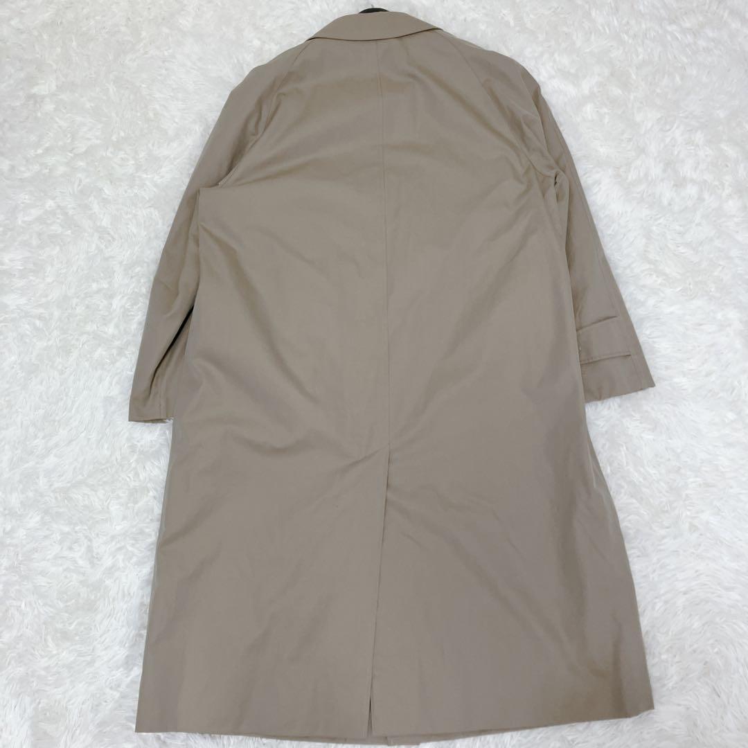 Aquascutum ステンカラーコート ベージュ ハウスチェック イギリス製