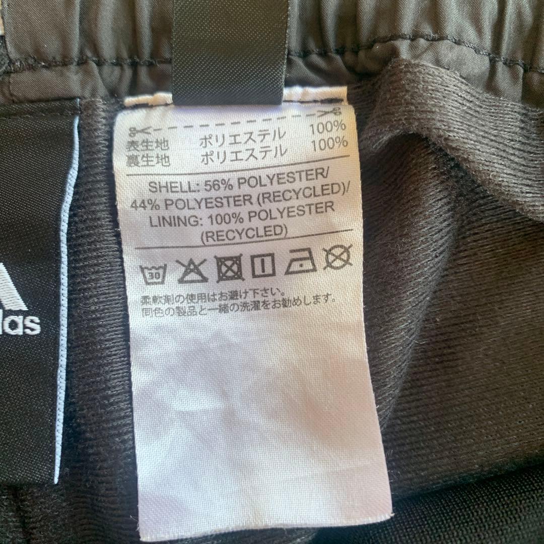 adidas ウィンドブレーカー上下セット　ブラック　裏地付きLサイズ