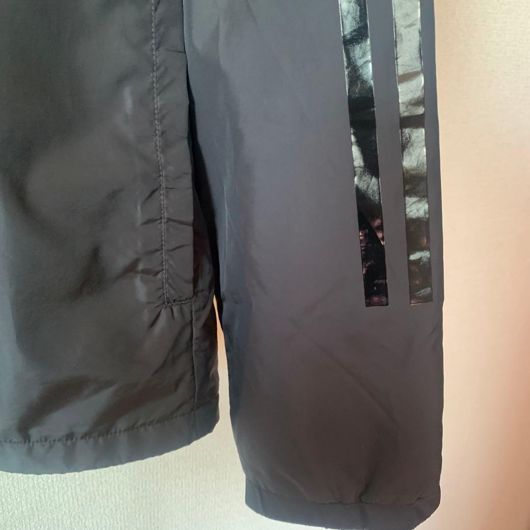 adidas ウィンドブレーカー上下セット　ブラック　裏地付きLサイズ