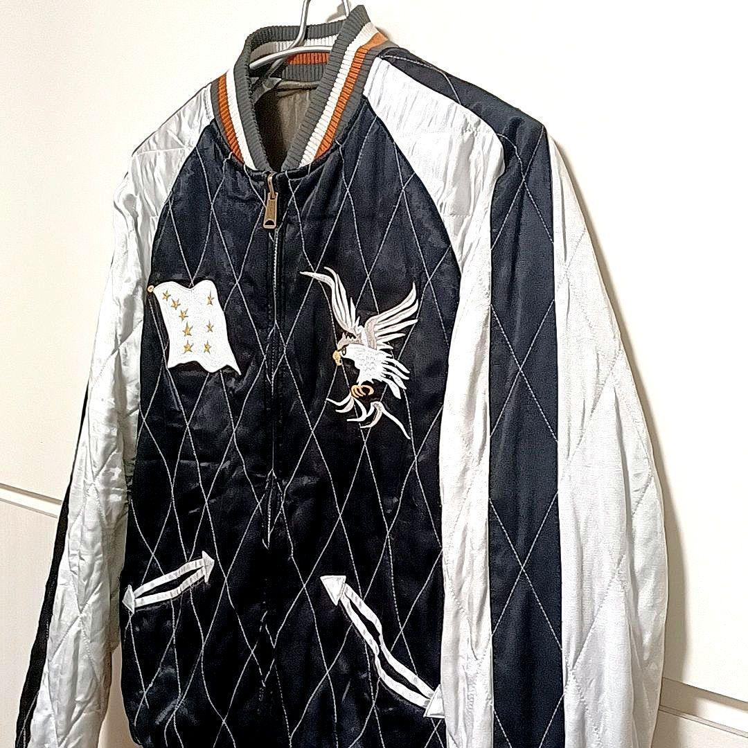 Hideya　美品★ヒューストン　ALASKA　リバーシブ 中綿スカジャン