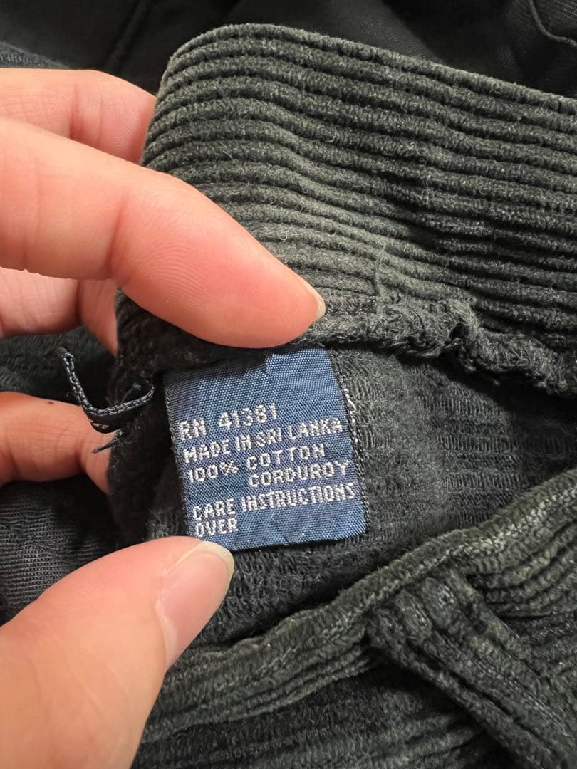 Polo by Ralph Lauren 90s ブラックコーデュロイパンツ