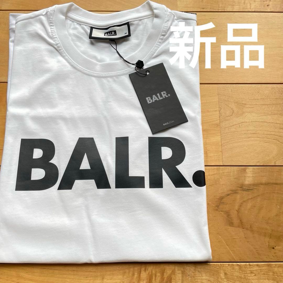 ★新品タグ付BALR.ボーラー半袖TシャツMサイズホワイトサッカーフットサル