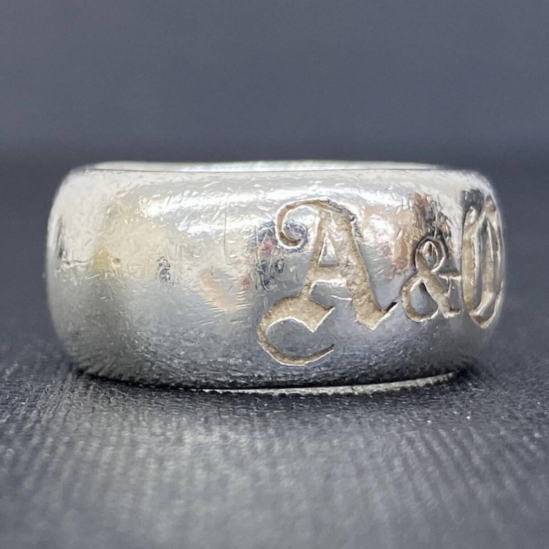 A&G シルバー 925 ロゴ シール スタンプ リング 15号