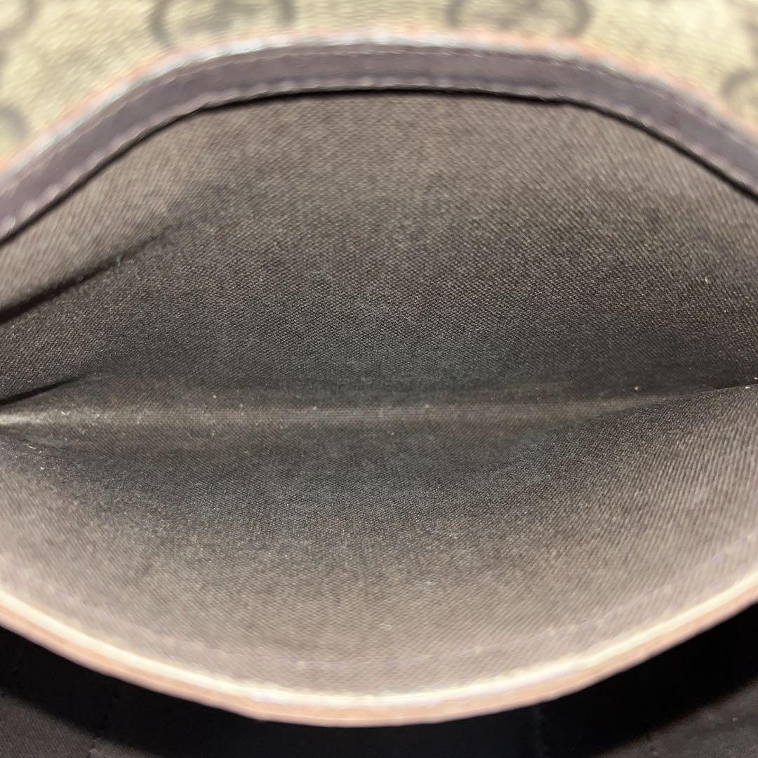 グッチ　ハンドバッグ　リボン　GGスプリーム　A4収納可　ベージュ　PVCレザー