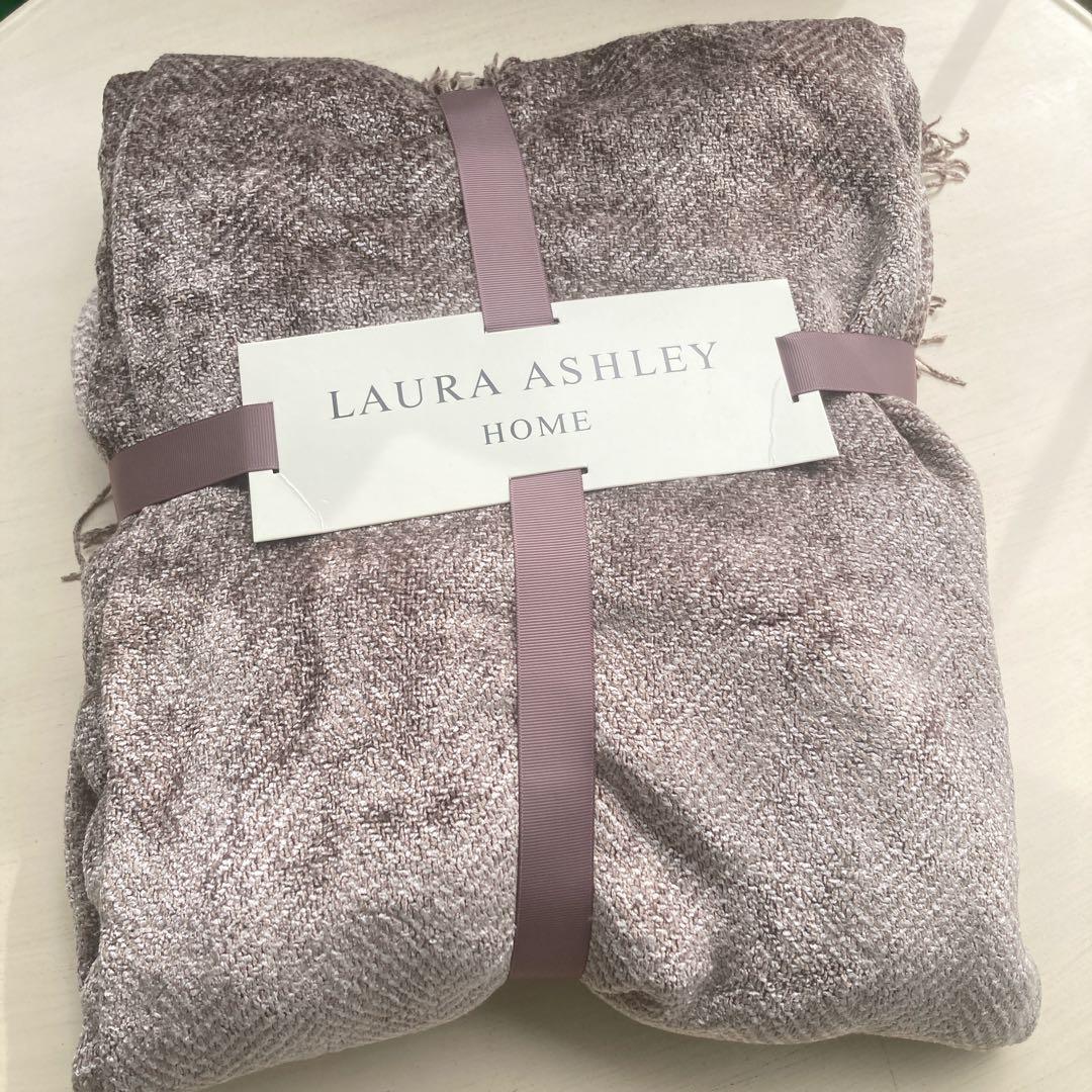 UK輸入　ローラアシュレイ　ハミルトンスローブランケット　新品