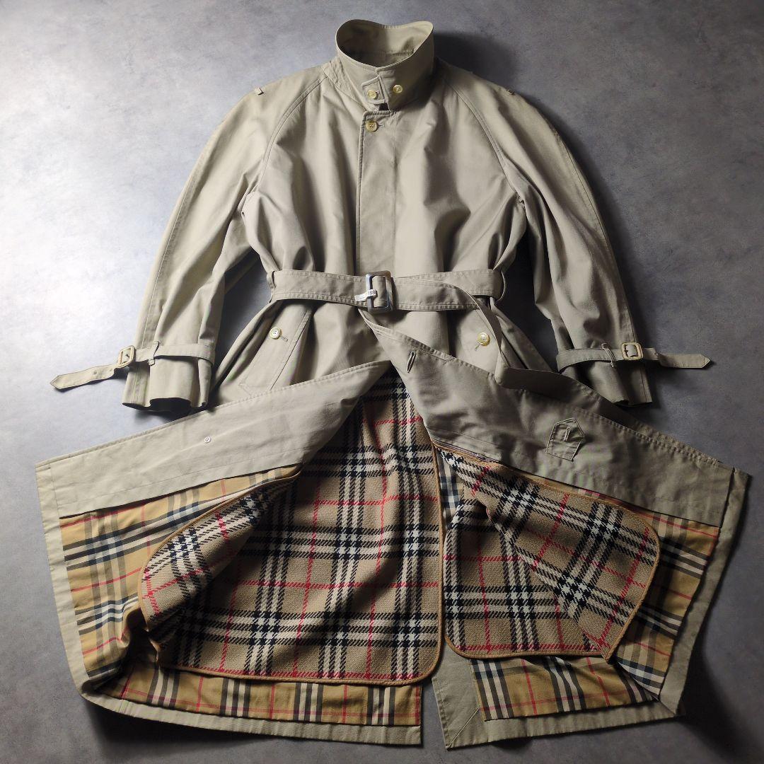 80s 90s Burberrys シングルトレンチコート ベルト ライナー