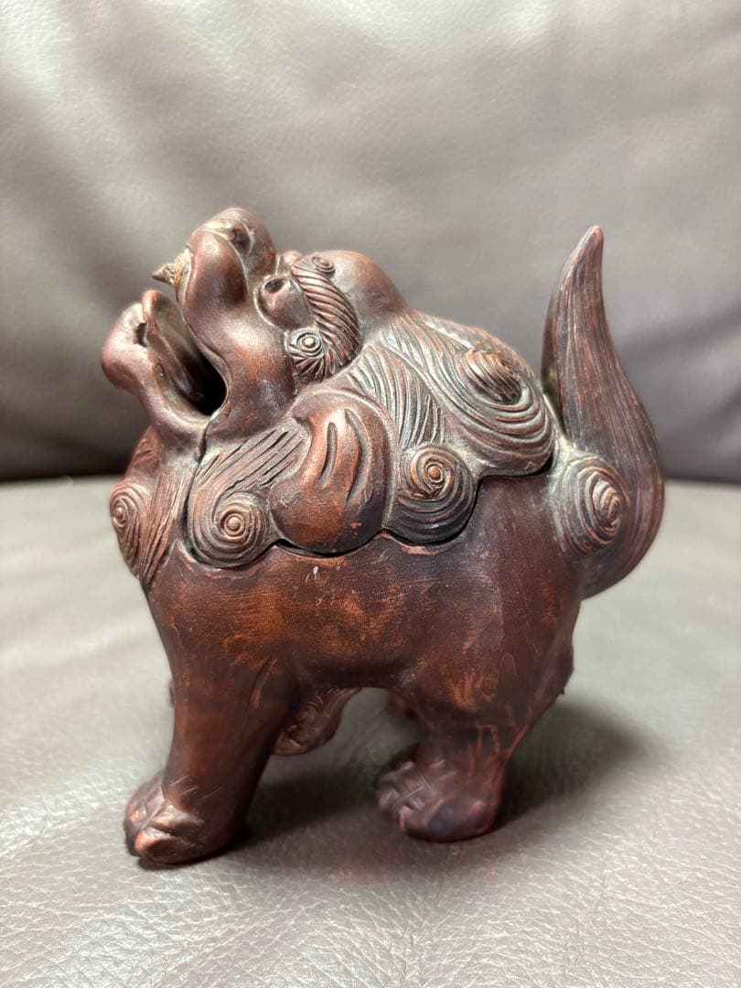獅子　香炉　置物