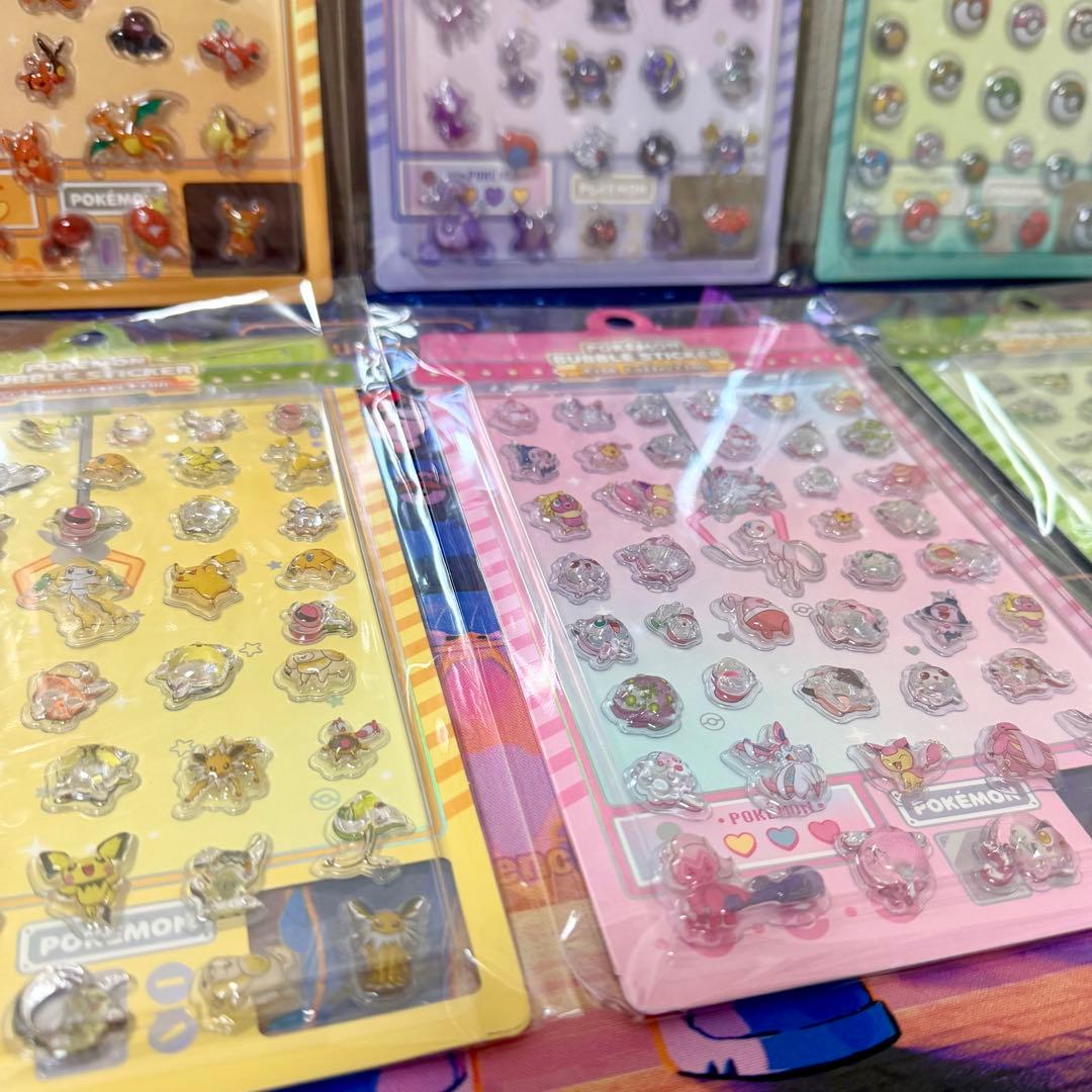 【 韓国 公式 】 ポケモン - バブルステッカー コレクション 全種 セット