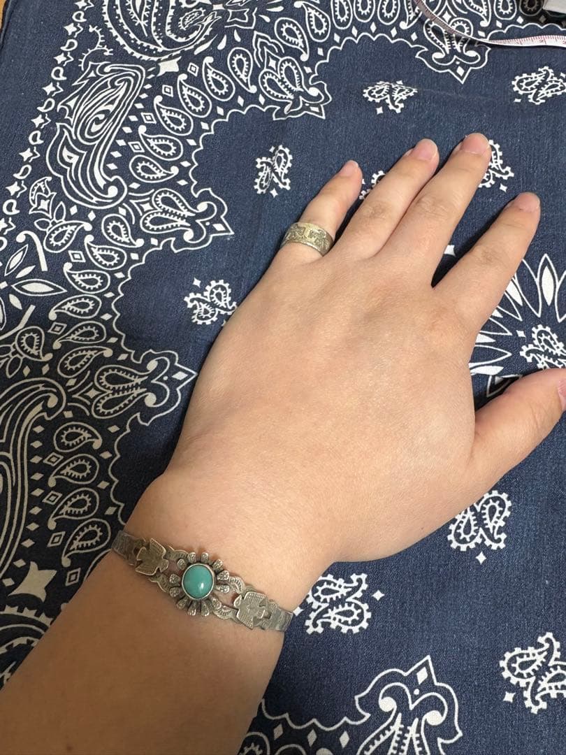 1940’s 〜50sナバホ バングル　サンダーバードスターリングシルバー