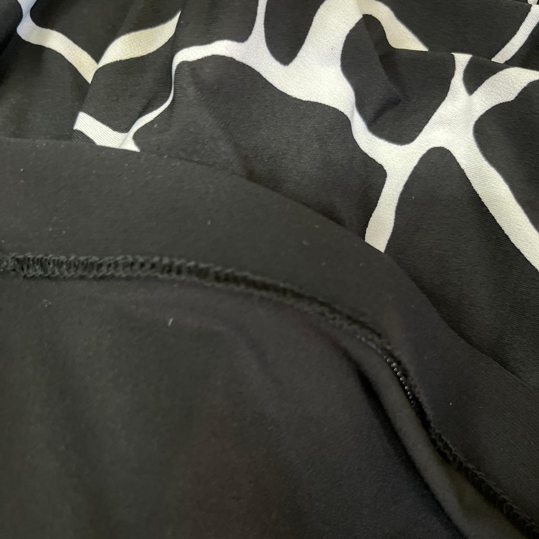 新品 社交ダンス ワンピース モノトーンプリント サイズS〜 M