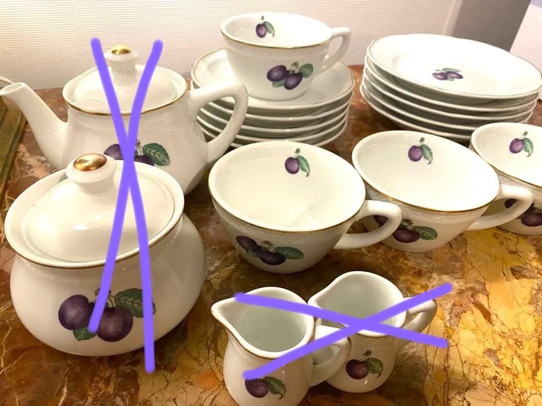 リチャードジノリ　ボンジョルノプルーンティーセット