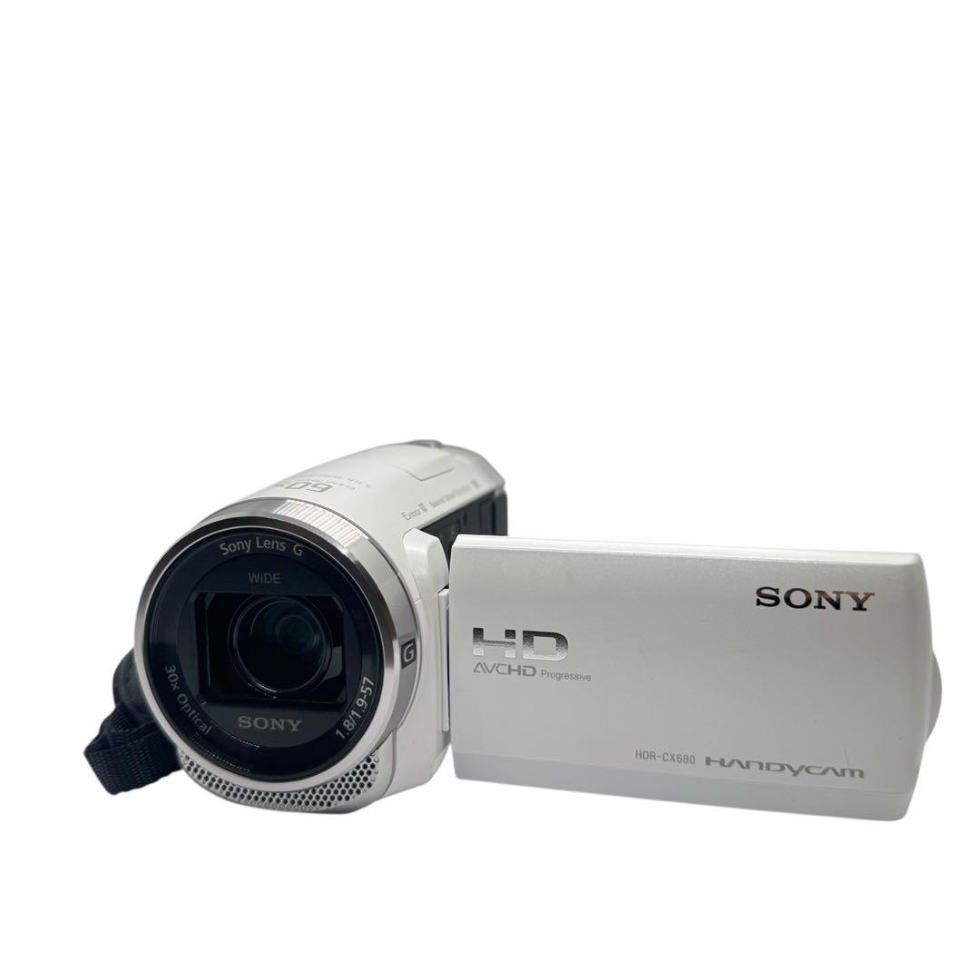 SONY HDR-CX680 ホワイト ビデオカメラ