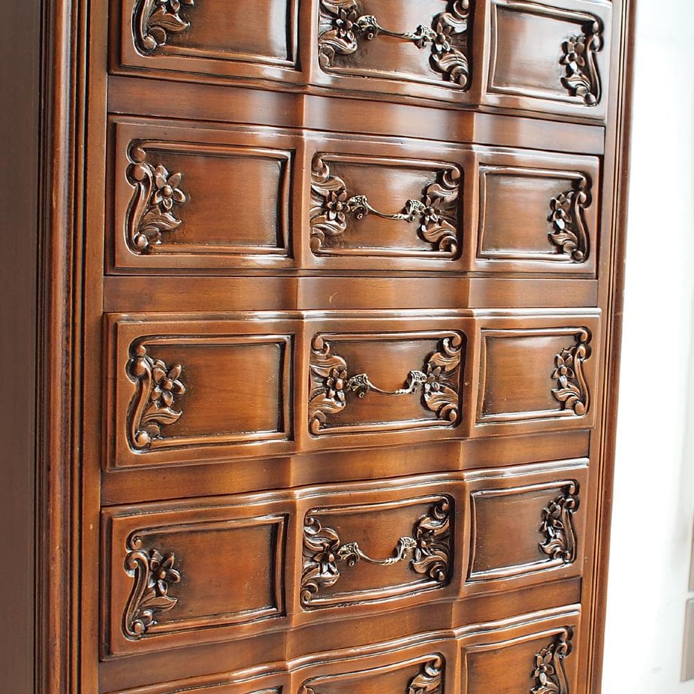 クラシカル 猫脚チェスト 7段 スリム イタリアンクラシックスタイル