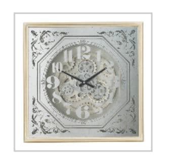 豪華スケルトン掛け時計