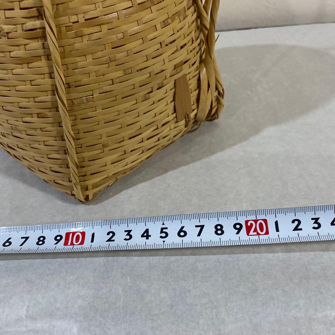 茶道具　竹籠　方円籠　即中斎好み　菁竹作