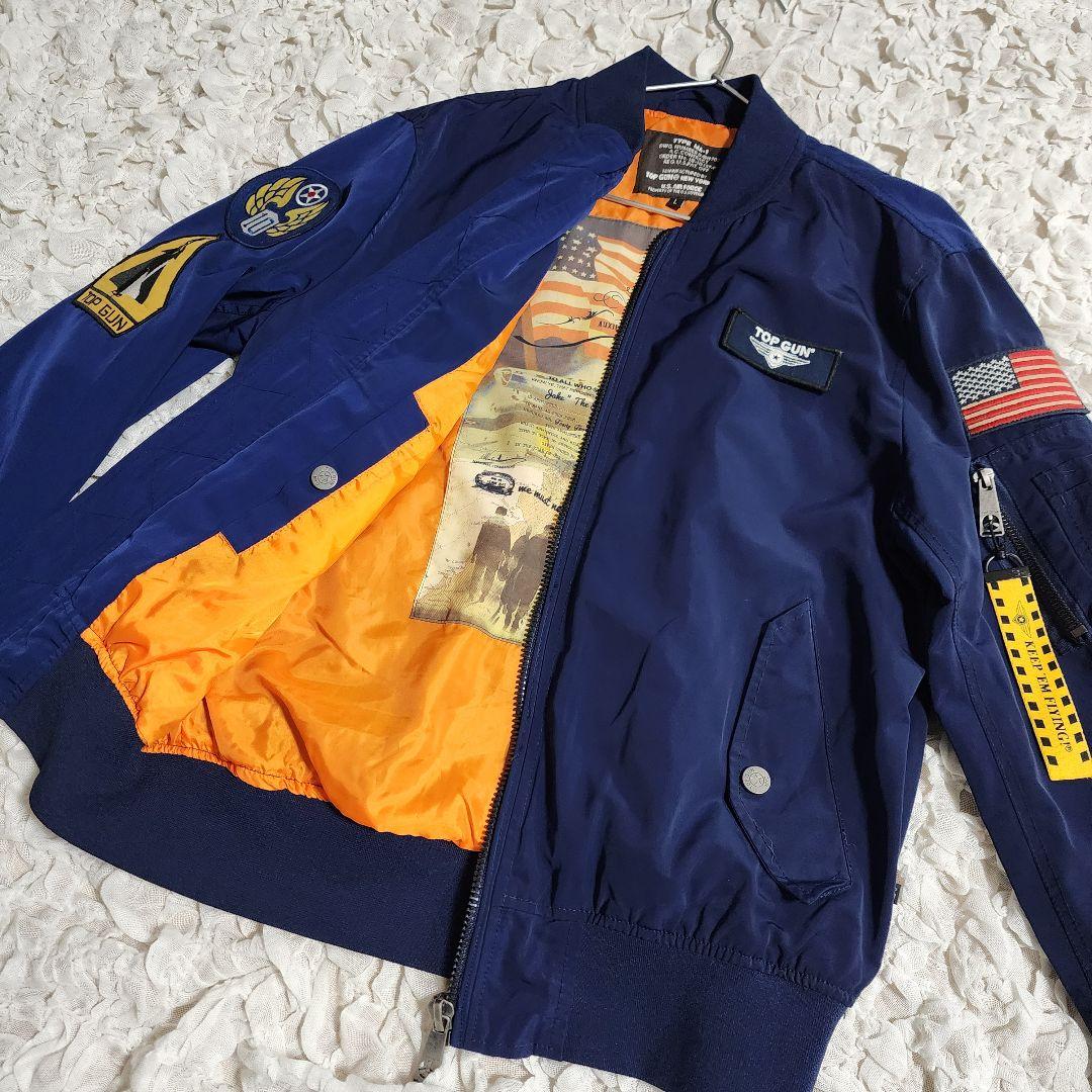 美品 トップガン 公式 アメリカ空軍 MA-1 フライトジャケット