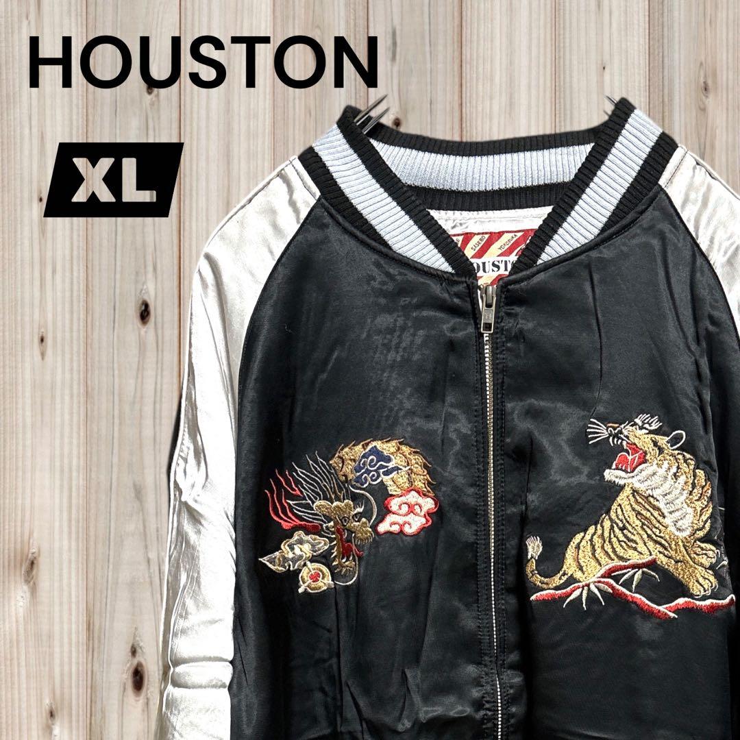 紅*姜様 HOUSTON【XL】♡スカジャン 中綿入り✨ヒューストン