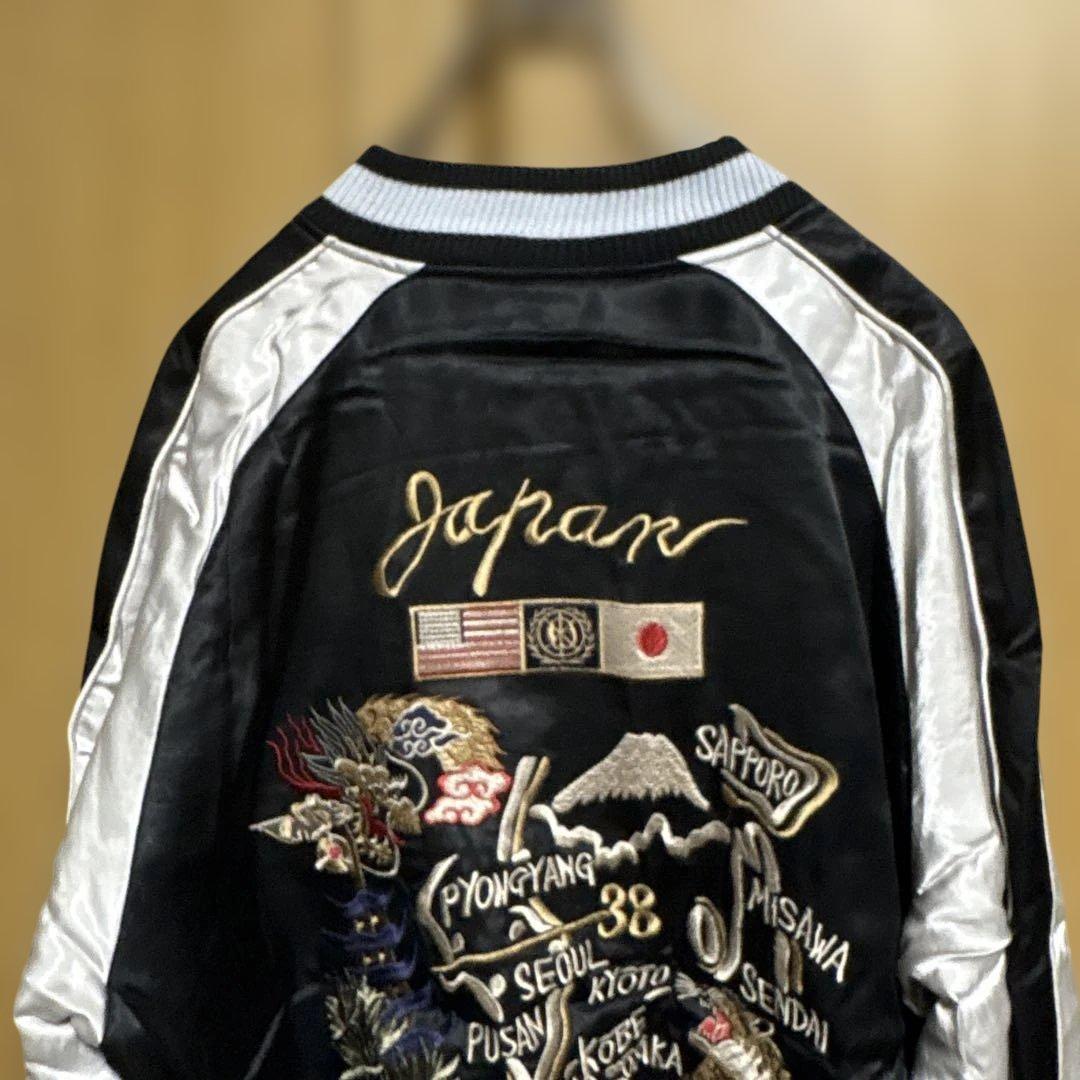 紅*姜様 HOUSTON【XL】♡スカジャン 中綿入り✨ヒューストン