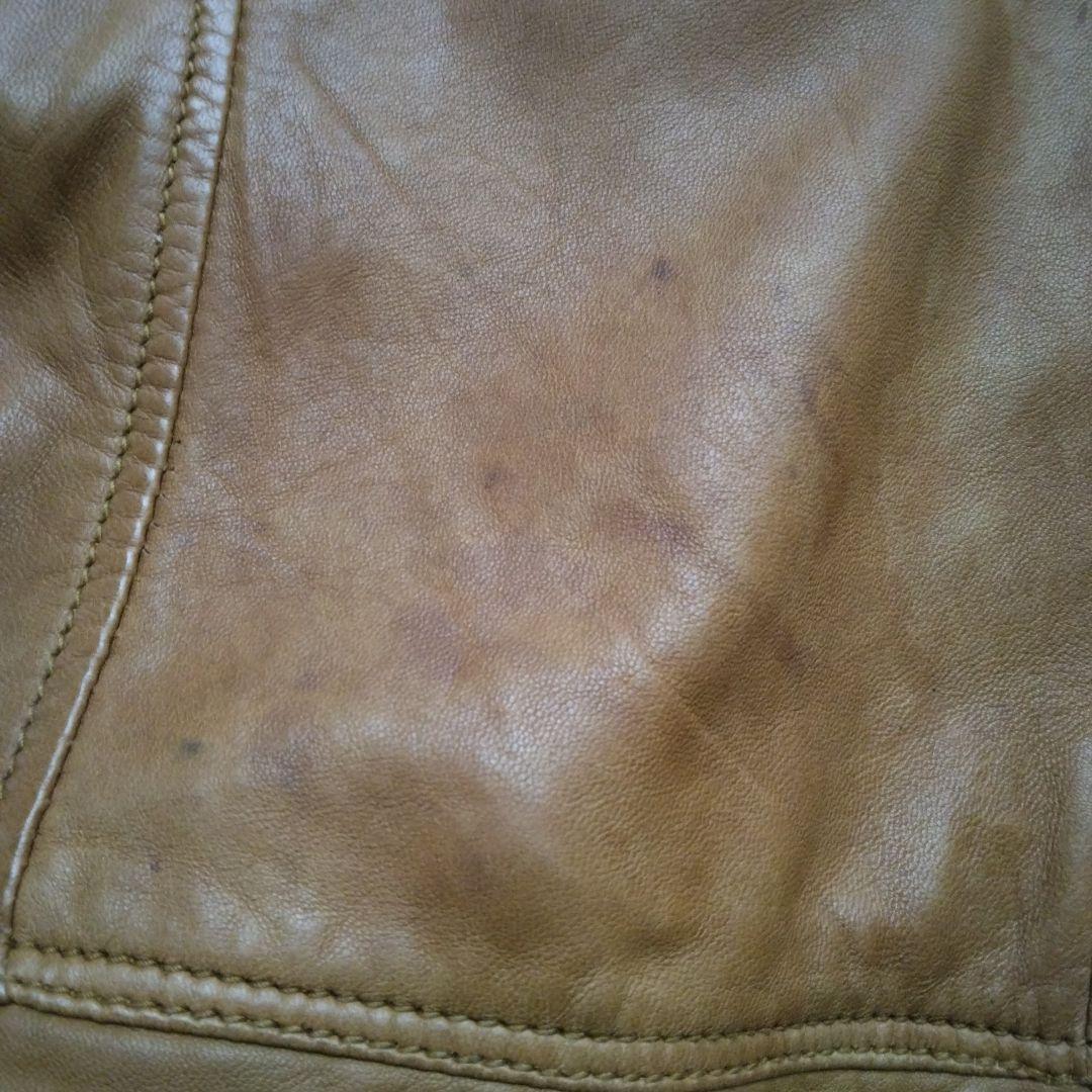 DIESELメンズ 明るめブラウン 羊革ジャケット L