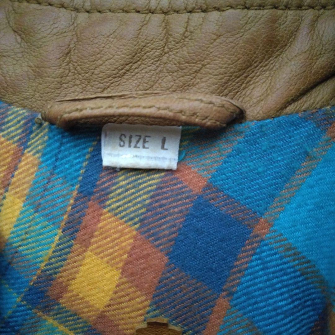 DIESELメンズ 明るめブラウン 羊革ジャケット L